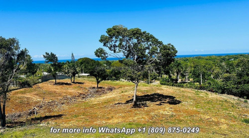 thumbnail for SOSUA: LOT WITH 3,374 M² (0.834 acre) AND FANTASTIC PANORAMIC SEA VIEWS