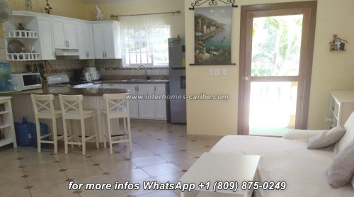 photos for SOSUA: COMFORTABLY FURNISHED VILLA WITH 1 MAIN AND 1 GUEST APARTMENT, CLOSE TO THE BEACH